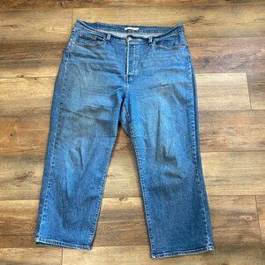 Levi Strauss Ribcage Straight Ankle Jeans Size 18W